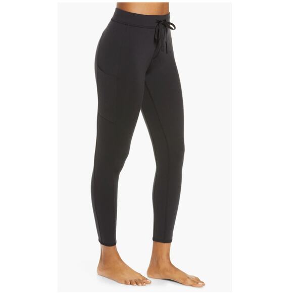 Alo Yoga Checkpoint Drawstring Leggings Black- XXS - Picture 1 of 4